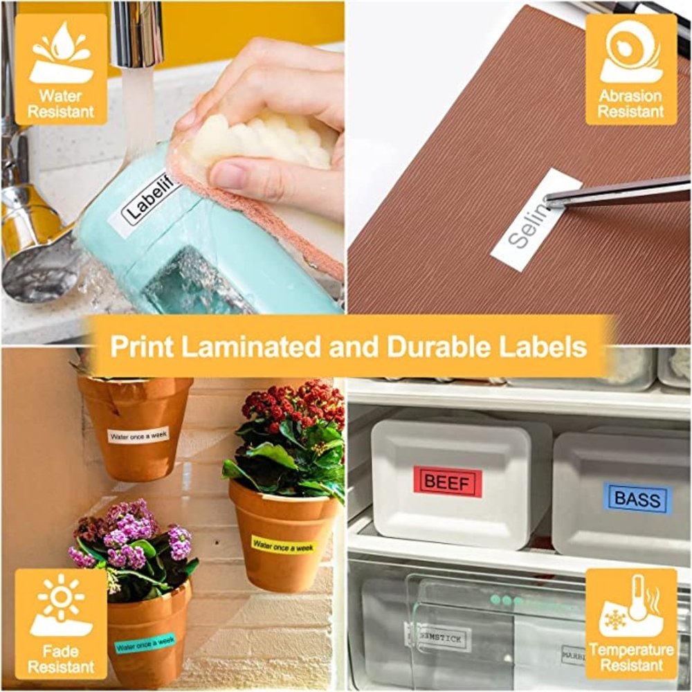 Label Maker Machine With Tape Portable Label Printer D210S Keyboard - Picture 9 of 9